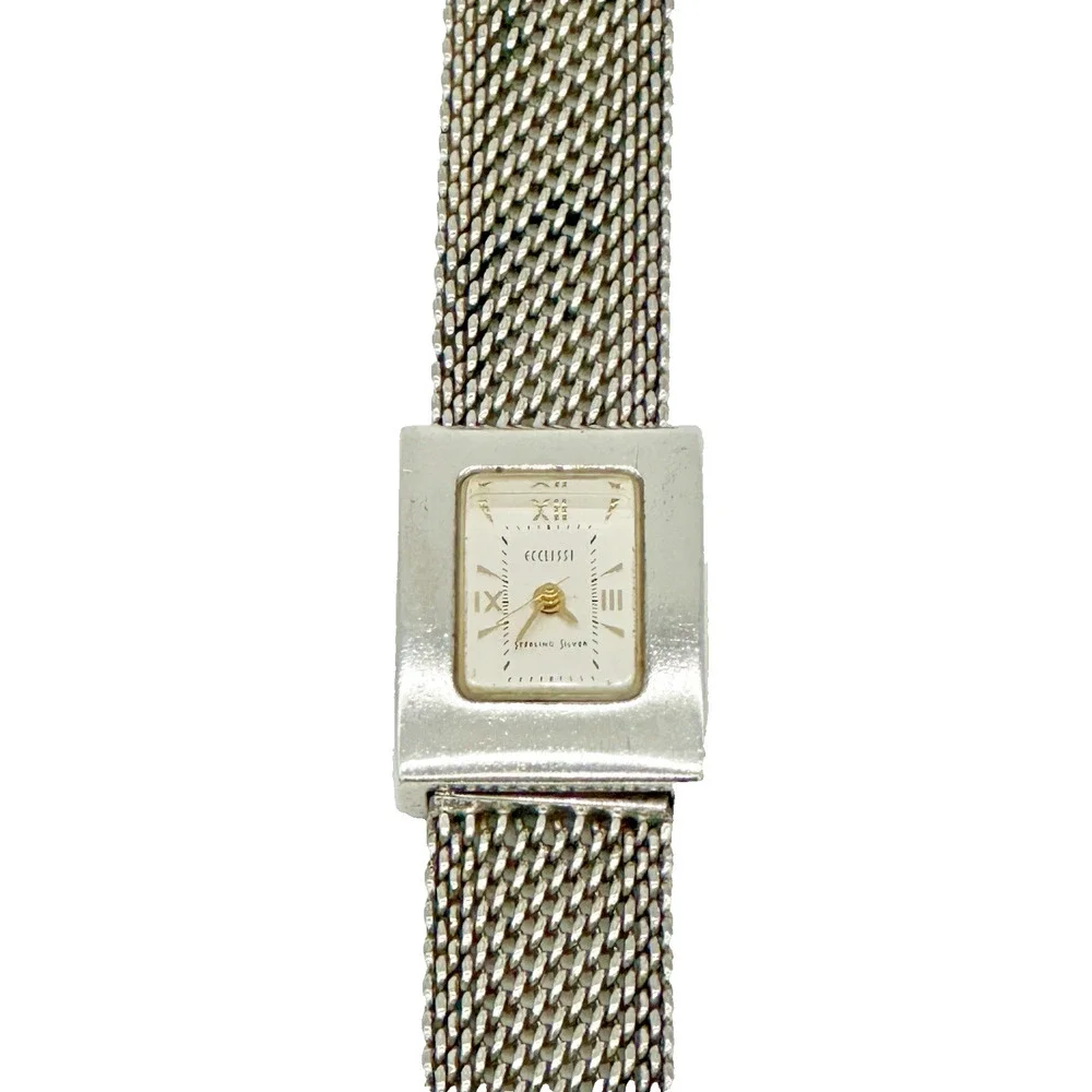 Eclissi 50 Sterling Silver Quarts Women Watch, Will Need New Battery